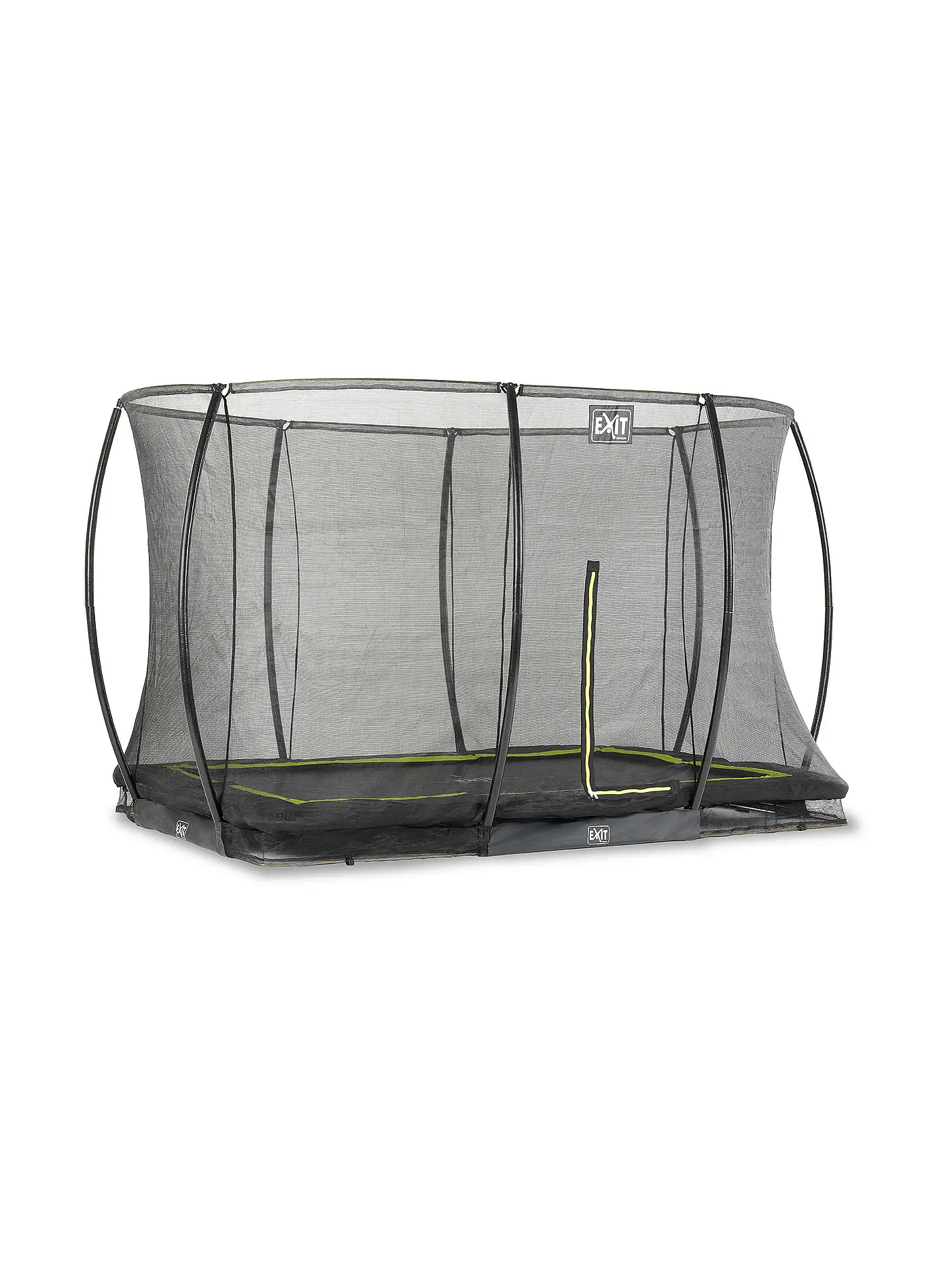 EXIT TOYS | Silhouette Bodentrampolin 244x366cm mit Sicherheitsnetz | 